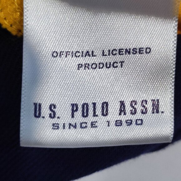 U.S. Polo Assn. Australia polo shirt blue yellow boys size 12 - Picture 6 of 11